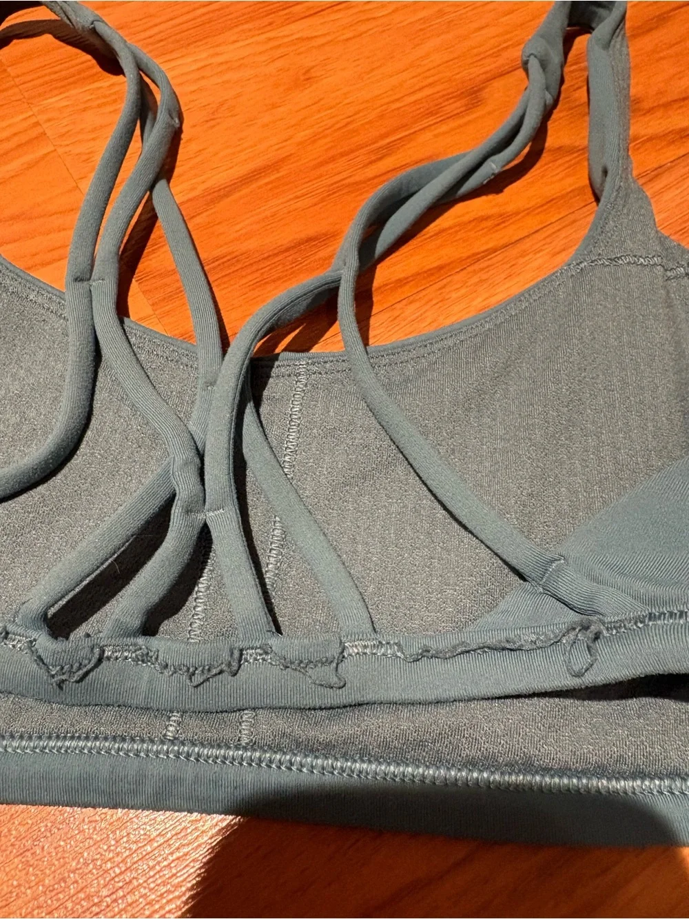 lululemon athletica Strappy Scoop Sports Bra - Slate Blue - Picture 6 of 8